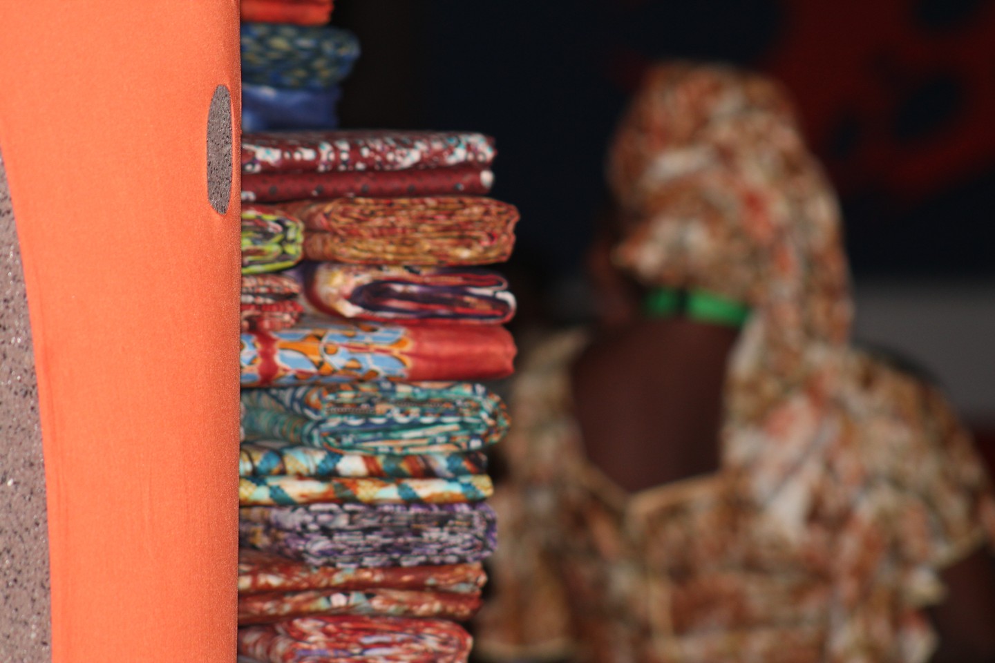 Adire textiles on display at the Aké Arts and Book Festival in Abeokuta in November 2015