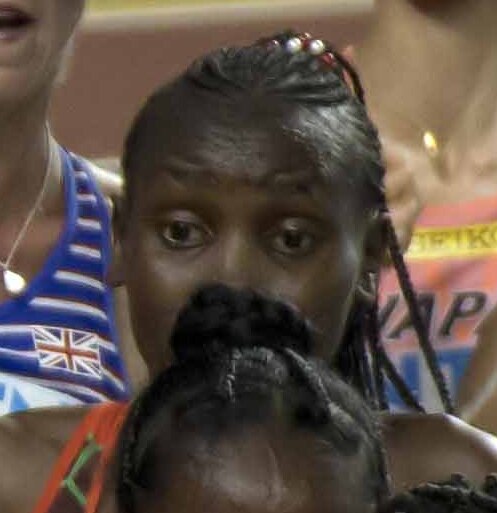 Kenyan distance runner Agnes Jebet Ngetich at the 2023 World Athletics Championships