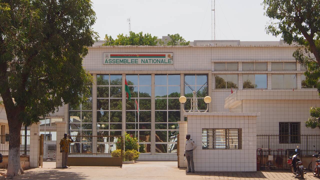 Burkina Faso's former National Assembly building in central Ouagadougou in a 2013 archival photograph