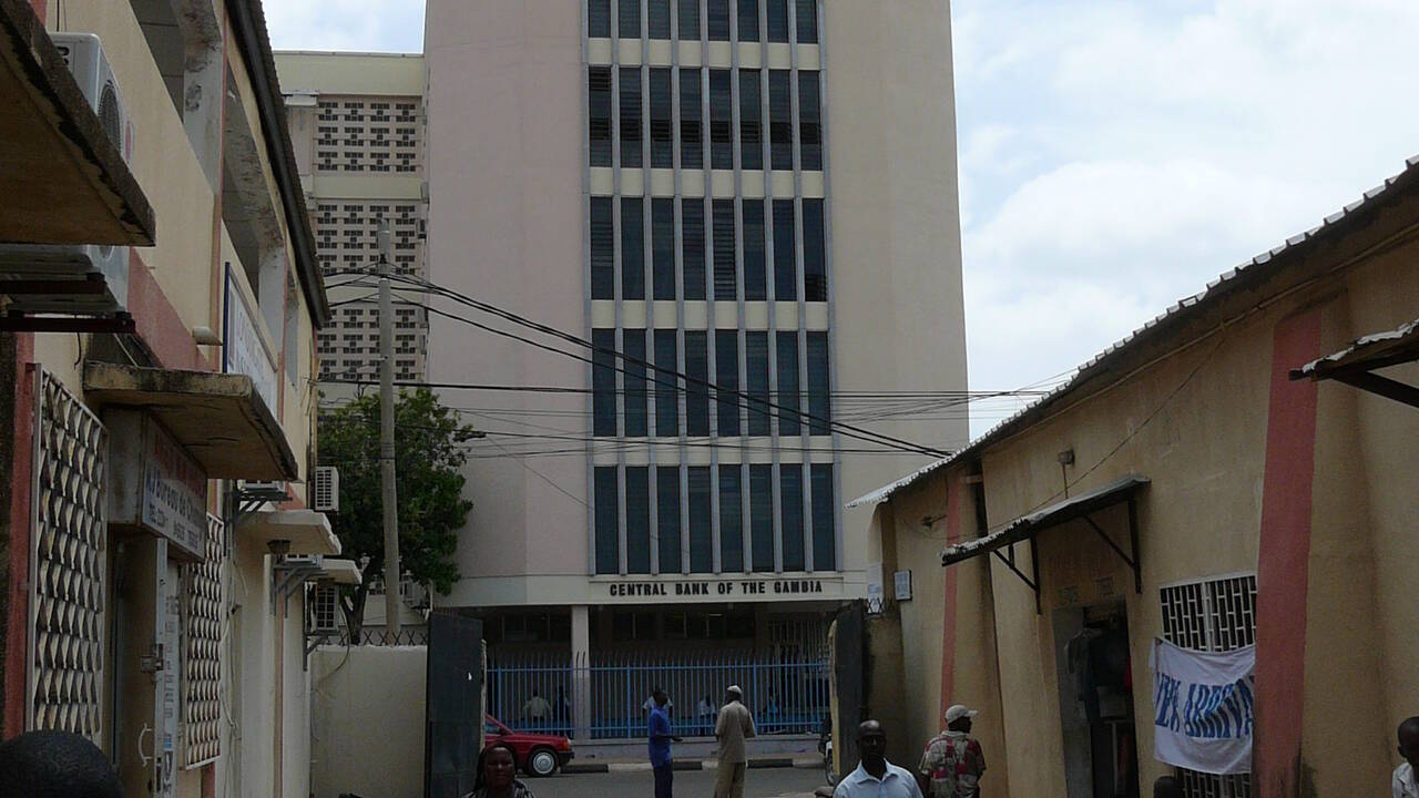 The Central Bank of The Gambia in Banjul in a 2007 archival photograph