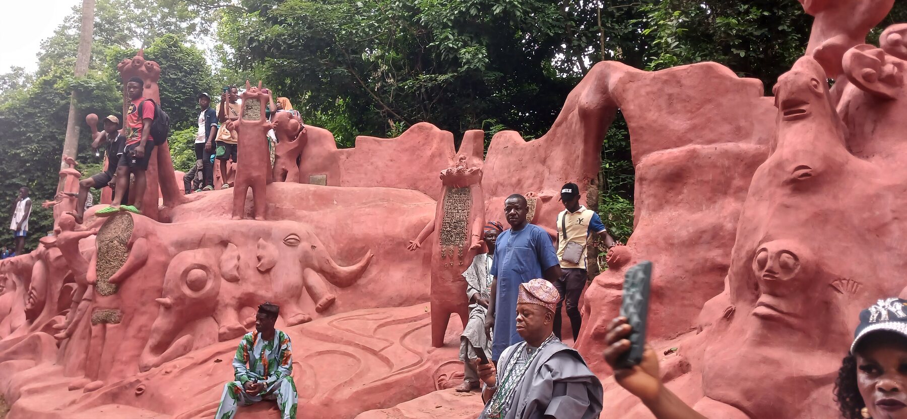 People gathered during the Osun-Osogbo festival