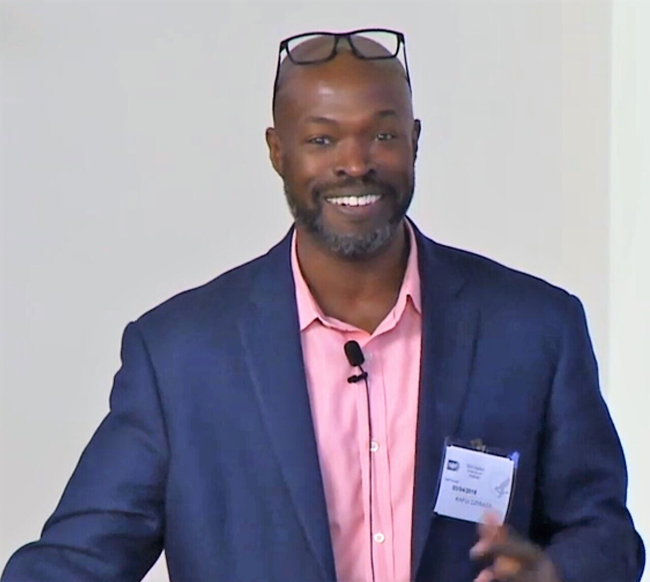 Physician-scientist Kafui Dzirasa speaking at the National Institutes of Health