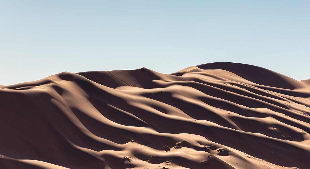 Red dunes and salt pan at Sossusvlei